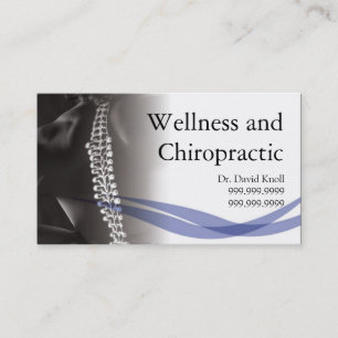 Chiropraktor Chiropractic Health Wellness Clinic Visitenkarte
