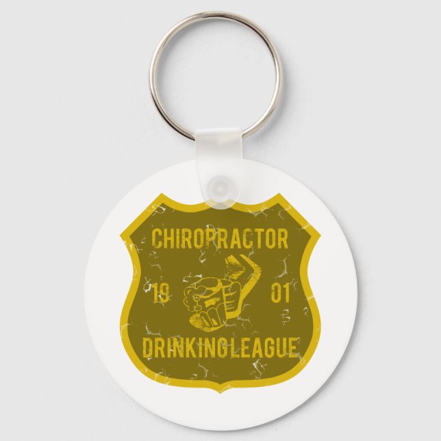 Chiropraktor Drink League Schlüsselanhänger (Vorderseite)