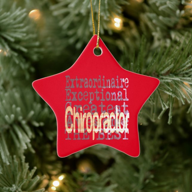 Chiropraktor Extraordinaire Keramik Ornament (Baum)