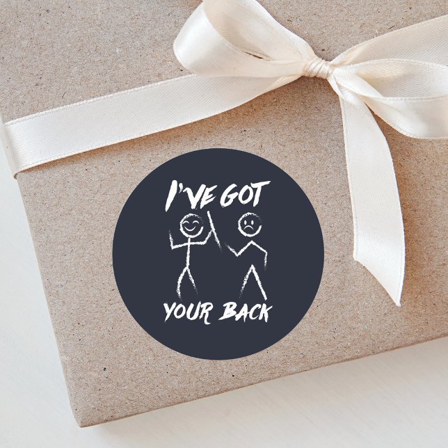 Chiropraktor Got die Rückenmarksanpassung Runder Aufkleber (Got Your Back Chiropractor Classic Round Sticker)