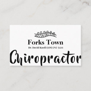 Chiropraktor Health Doctor Therapist Visitenkarte