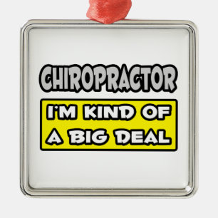 Chiropraktor .. Ich bin irgendwie ein großer Deal Silbernes Ornament