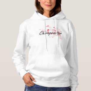 Chiropraktor-künstlerischer Job-Entwurf mit Herze Hoodie