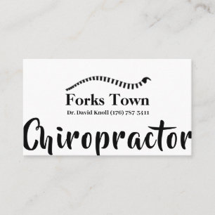 Chiropraktor Massage Gesundheitsmediziner Therapeu Visitenkarte