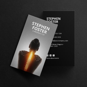 Chiropraktor Massage Therapeut Wirbelsäule Adjust Visitenkarte