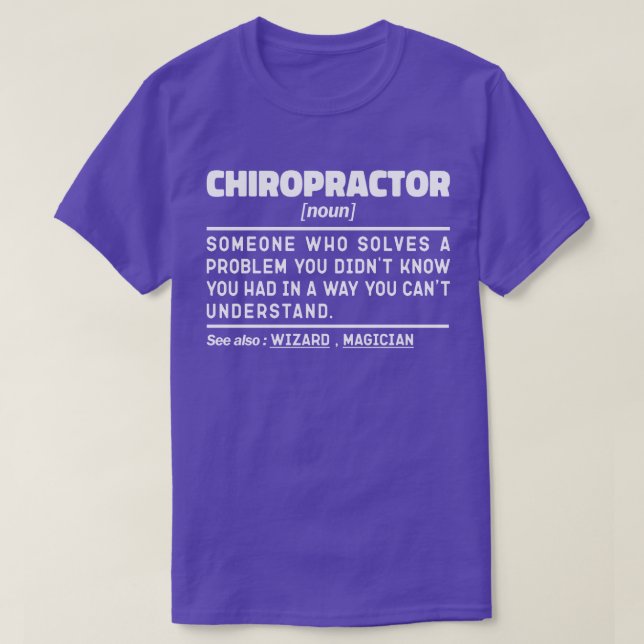 Chiropraktor Noun Physiotherapie Bewertung Cool T-Shirt (Design vorne)