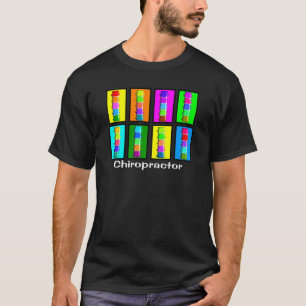Chiropraktor Popart Geschenke T-Shirt