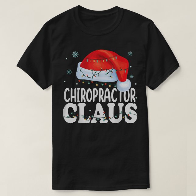 Chiropraktor Santa Claus Weihnachten Weihnachtsfes T-Shirt (Design vorne)