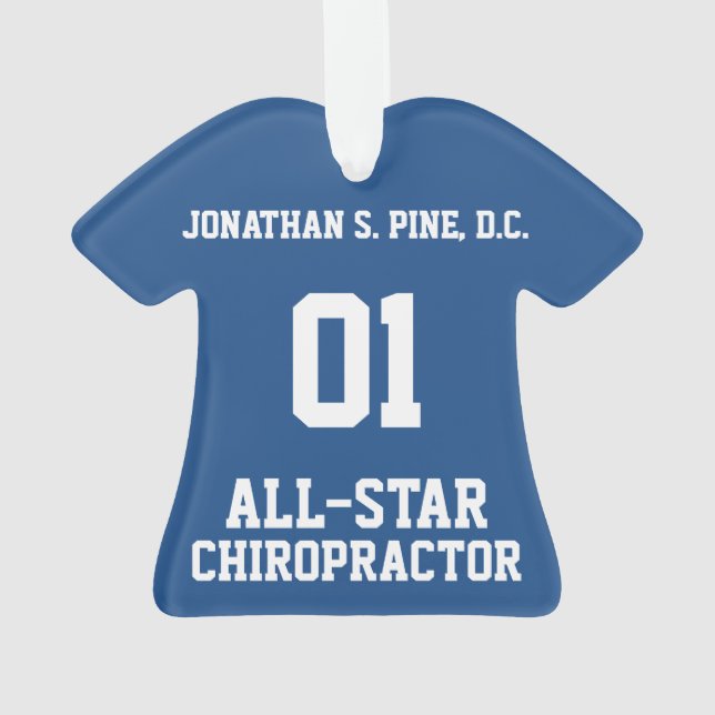 Chiropraktor T - Shirt Ornament (Rückseite)