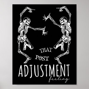 Chiropraktor tanzende Skelette, die Anpassungsfähi Poster