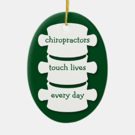 Chiropraktor-Touch lebt personalisierte Verzierung Keramik Ornament