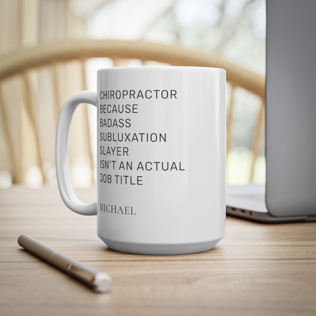 Chiropraktor, weil Subluxation Slayer Coworker Kaffeetasse (Von Creator hochgeladen)