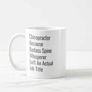 Chiropraktor, weil Wirbelwind Kaffeetasse