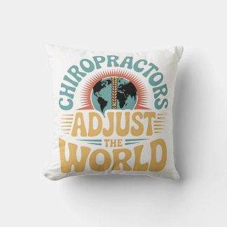 Chiropraktoren passen das Design des World Retro a Kissen