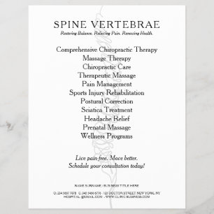 Chirotherapeut mit Approbation Flyer