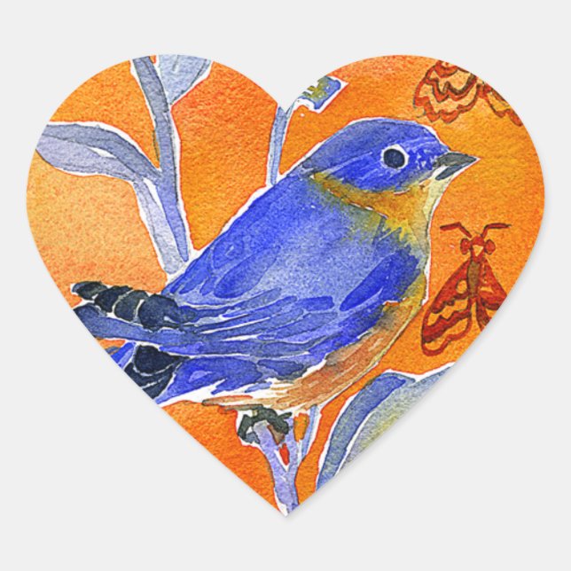 Chirp Herz-Aufkleber (Vorderseite)