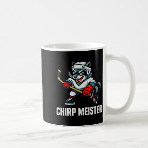 Chirp Meister Lustiger Hockey Waschbär Traalker Kaffeetasse