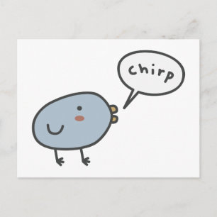 Chirpy Bird Postkarte