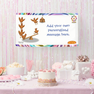 Chirpy Chickens Akrobatentrupp Banner