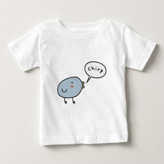 Chirpy Vogel Baby T-shirt (Vorderseite)