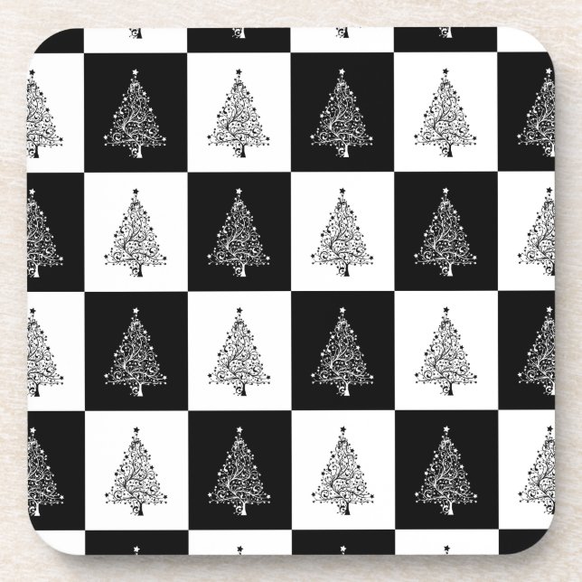 Chirstmas Tree Schach Untersetzer (Vorderseite)