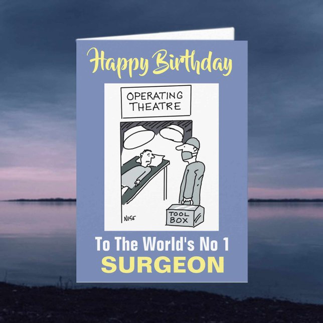 Chirurg mit Toolbox - Happy Birthday Karte (Von Creator hochgeladen)