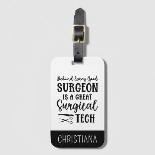 Chirurgie Bewertung des chirurgischen Technikers Gepäckanhänger