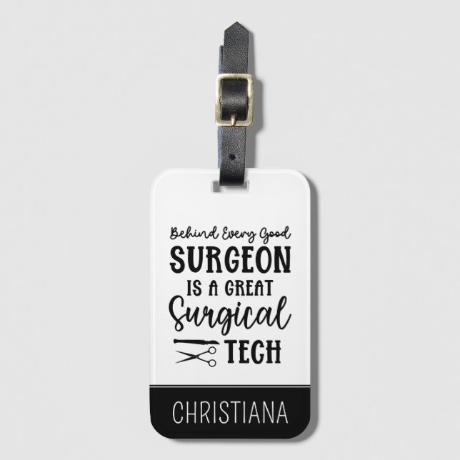 Chirurgie | Bewertung des chirurgischen Technikers Gepäckanhänger (Vorderseite Vertikal)