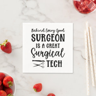 Chirurgie Bewertung des chirurgischen Technikers Serviette