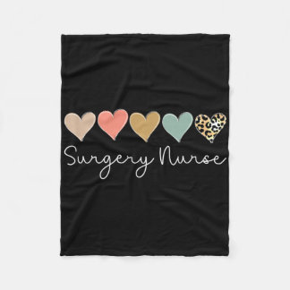 Chirurgie-Krankenschwester Leopard Heart, Valentin Fleecedecke