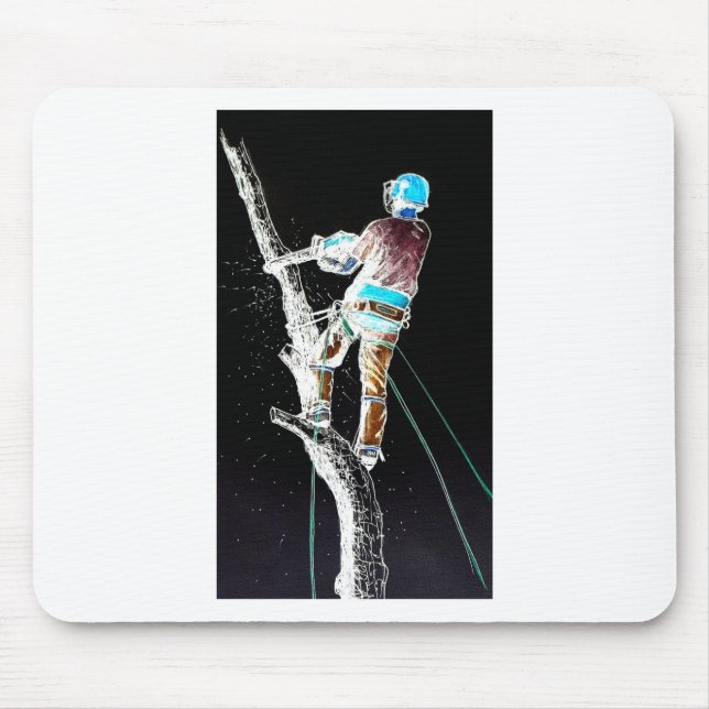 Chirurgin Electric Tree Arborist Kettensäge Mousepad (Vorne)