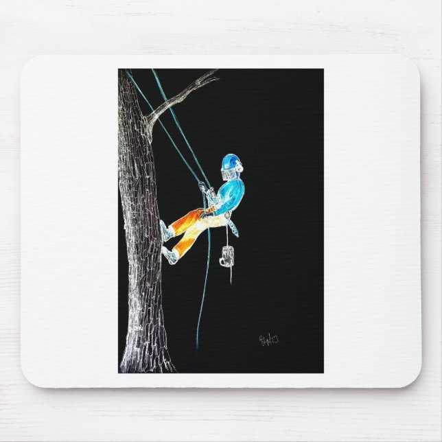 Chirurgin Electric Tree Arborist Kettensäge Mousepad (Vorne)