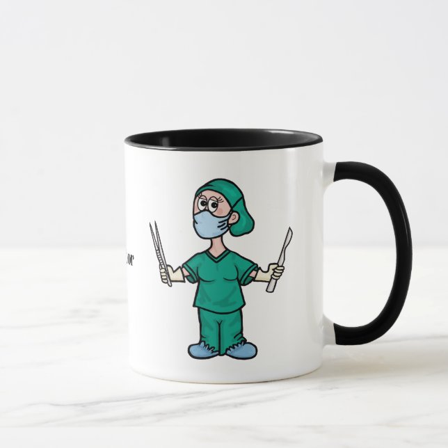 Chirurgin mit Tools Tasse (Rechts)