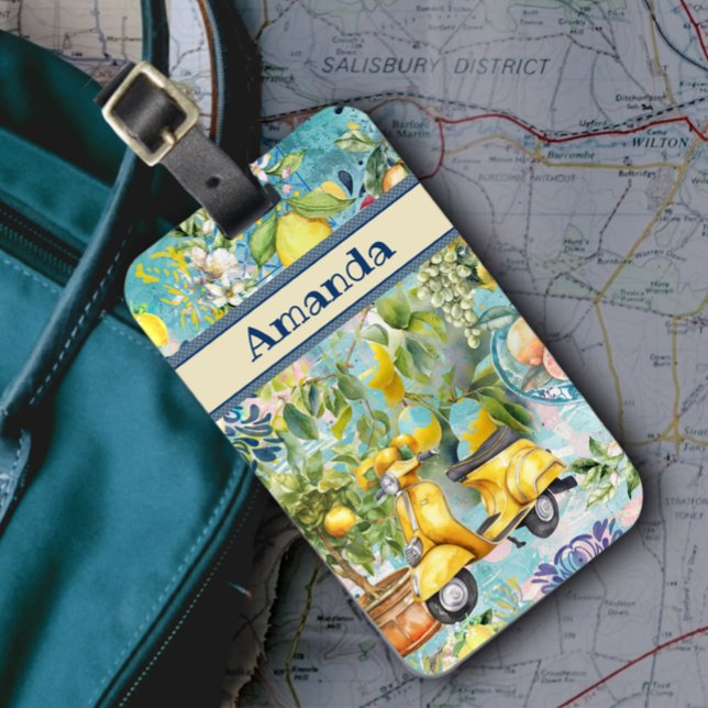 Chirurgisch blaues türkisfarbenes sizilianisches Z Gepäckanhänger (Von Creator hochgeladen)