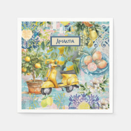 Chirurgisch blaues türkisfarbenes sizilianisches Z Serviette