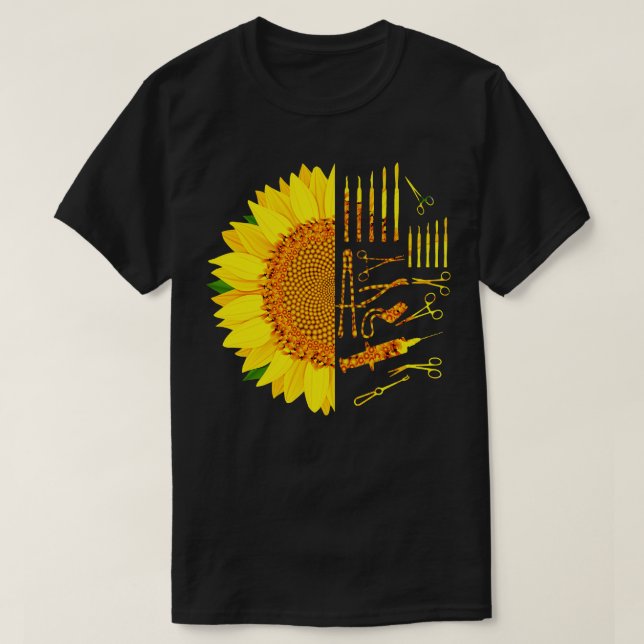 Chirurgische Tech Sonnenblume T-Shirt (Design vorne)