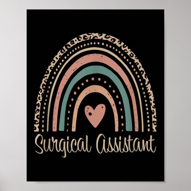 Chirurgischer Istant Boho Rainbow Chirurgischer er Poster (Vorne)