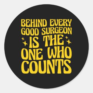 Chirurgischer Techniker für Krankenpflege Runder Aufkleber