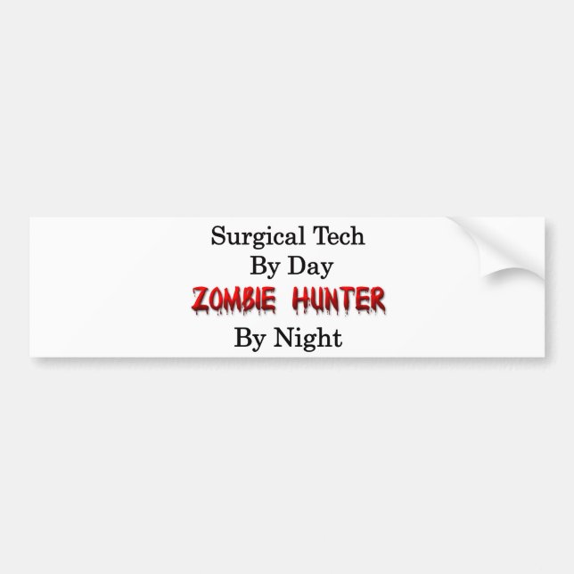 Chirurgischer Technologie-/Zombie-Jäger Autoaufkleber (Vorne)