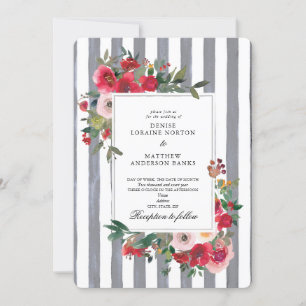Chiseled Stone Colored Wedding Einladung