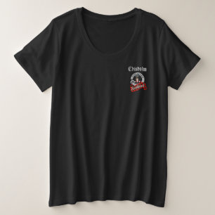 Chisholm Clan Abzeichen & Tartan (Pocket) Große Größe T-Shirt