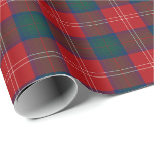 Chisholm Family Tartan Red Scottish Kariert Geschenkpapier