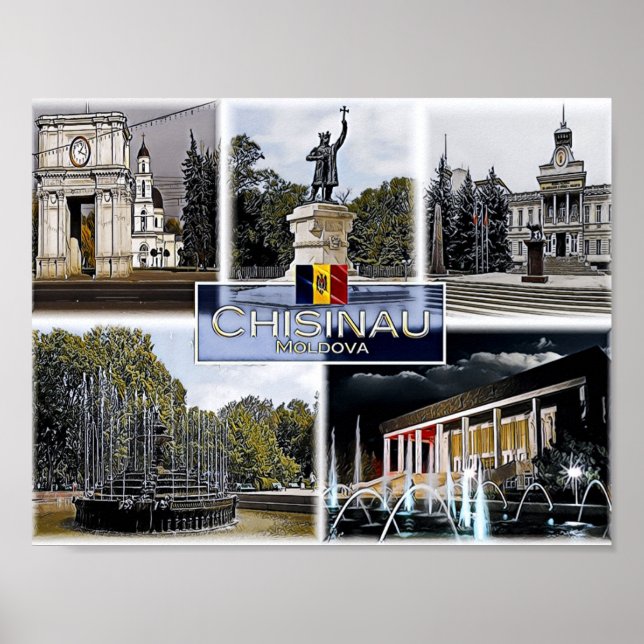 Chisinau - Moldau - Mosaik - Poster (Vorne)