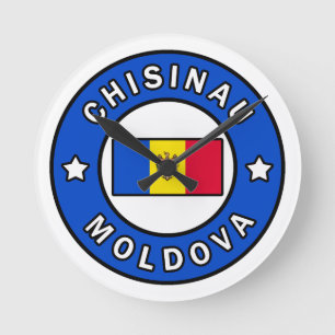 Chisinau Moldau Runde Wanduhr