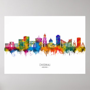 Chișinău Moldawien Skyline Poster