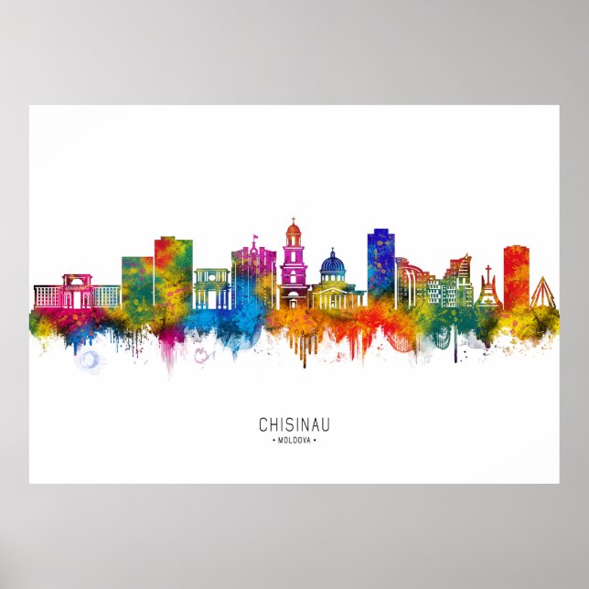 Chișinău Moldova Skyline Poster (Vorne)