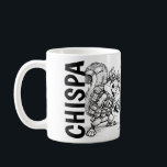 CHISPA & BOLO Steampunk Animal Mug Kaffeetasse<br><div class="desc">Add personality to your coffee time with this unique mug featuring a playful black-and-white illustration of two steampunk-inspired animal characters: a clever squirrel and a quirky bird wearing mechanical gear and goggles. The design also includes the bold names “CHISPA” and “BOLO, ” giving the mug a fun and creative identity....</div>