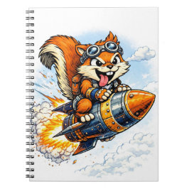 Chispa the Rocket Squirrel Spiral Notebook Notizblock