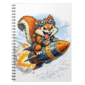 Chispa the Rocket Squirrel Spiral Notebook Notizblock