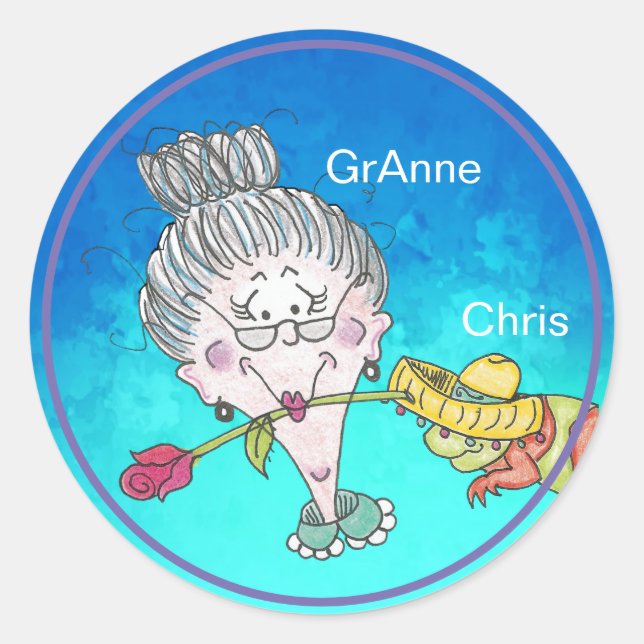 Chistmas Chameleon Stickers (Vorderseite)